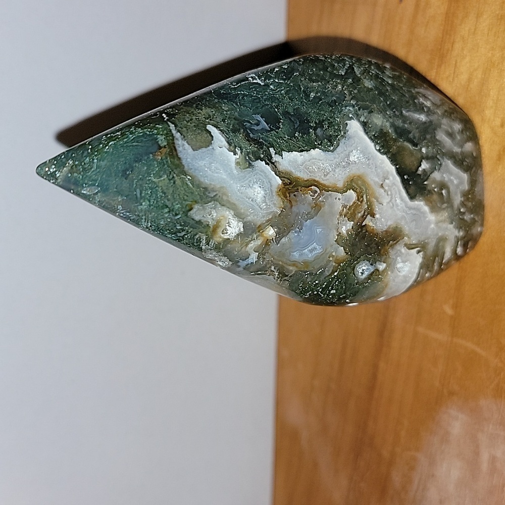 Moss Agate Freeform Flame